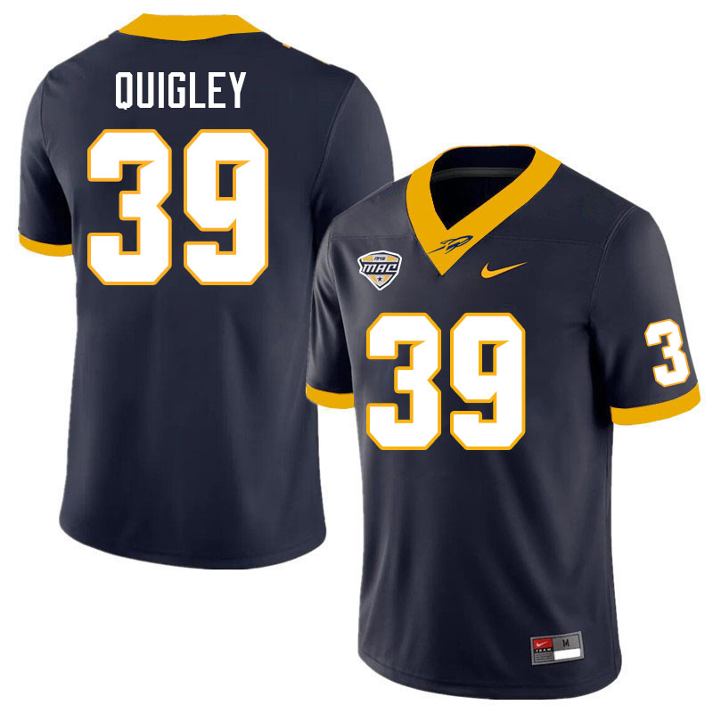 Toledo Rockets #39 Liam Quigley College Football Jerseys Stitched Sale-Navy